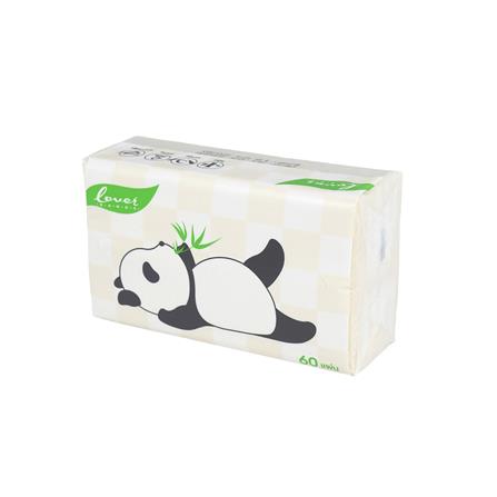 กระดาษอเนกประสงค์ LOVER HANDS BAMBOO 60 แผ่น (แพ็ก 3+1)_2