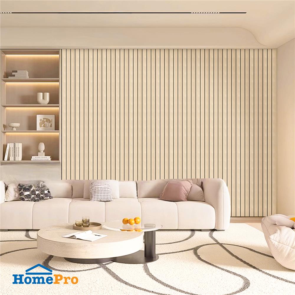 สติกเกอร์โฟม HOME LIVING STYLE GROOVE 0.60X3 ม. สีน้ำตาลอ่อน