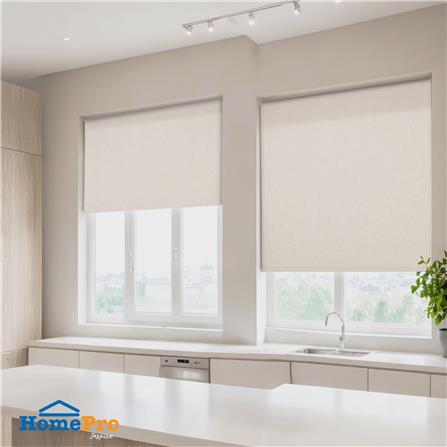 ม่านม้วน HOME LIVING STYLE GARNER 120X160 ซม. สีครีม_4