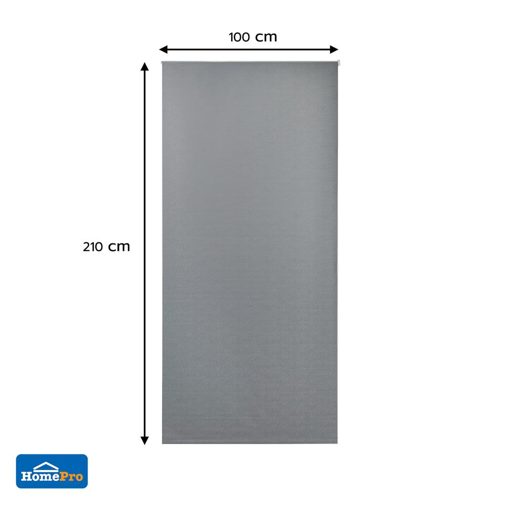ม่านม้วน HOME LIVING STYLE JENNA 100X210 ซม. สีเทา