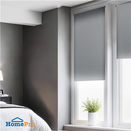 ม่านม้วน HOME LIVING STYLE JENNA 100X210 ซม. สีเทา_4