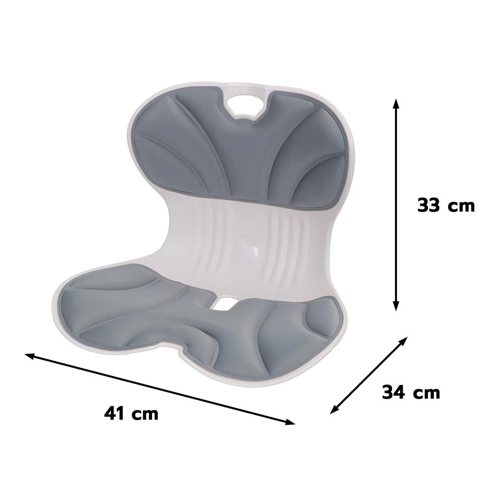 เบาะรองหลัง HOME LIVING STYLE ERGONO 16x13 นิ้ว สีเทา