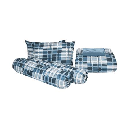 ชุดผ้าปูที่นอน 6 ฟุต (ชุด 6 ชิ้น) HOME LIVING STYLE URBAN สี BLUE_2