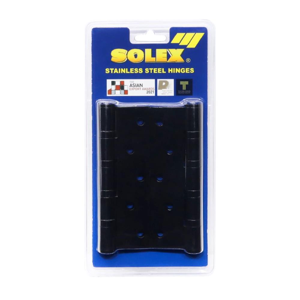 บานพับ 5X3 นิ้ว X 3.5 มม. SOLEX 5335 สีดำ (แพ็ก 2 ชิ้น)