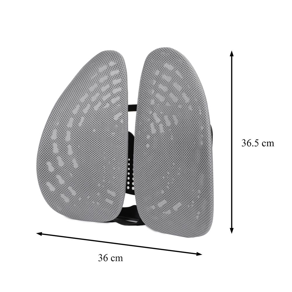 เบาะรองหลัง HOME LIVING STYLE ERGONO 14x14 นิ้ว สีเทา