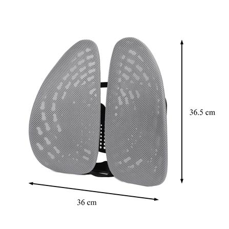 เบาะรองหลัง HOME LIVING STYLE ERGONO 14x14 นิ้ว สีเทา_8