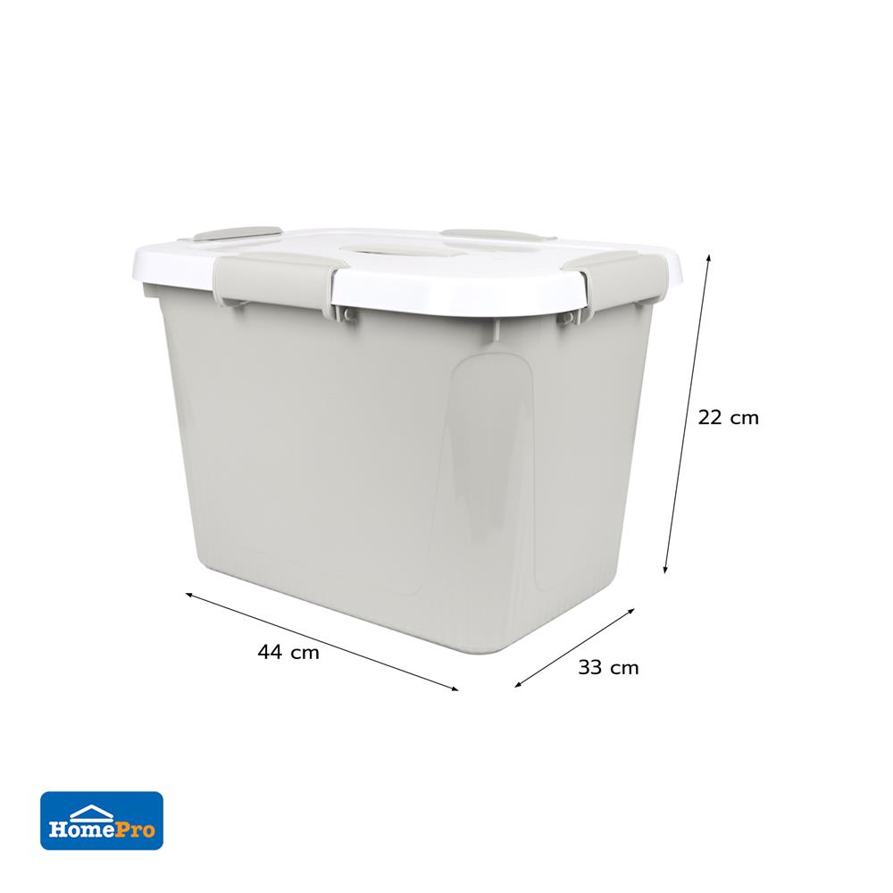 กล่องหูหิ้ว STACKO AB BIG FAMILY 25 ลิตร สีเทา