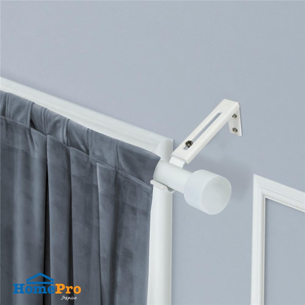 รางเหล็ก ยืดหด HOME LIVING STYLE CORK 160-310 ซม. สีขาว