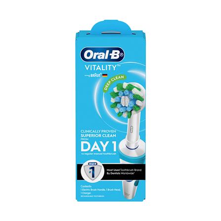 แปรงสีฟันไฟฟ้า ORAL-B VITALITY DEEP CLEAN 4987176205650 สีฟ้า_1