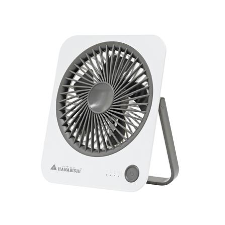 พัดลมพกพา 4 นิ้ว HANABISHI HFU-01 สีขาว_1