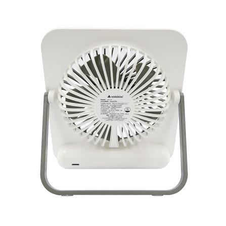 พัดลมพกพา 4 นิ้ว HANABISHI HFU-01 สีขาว_3