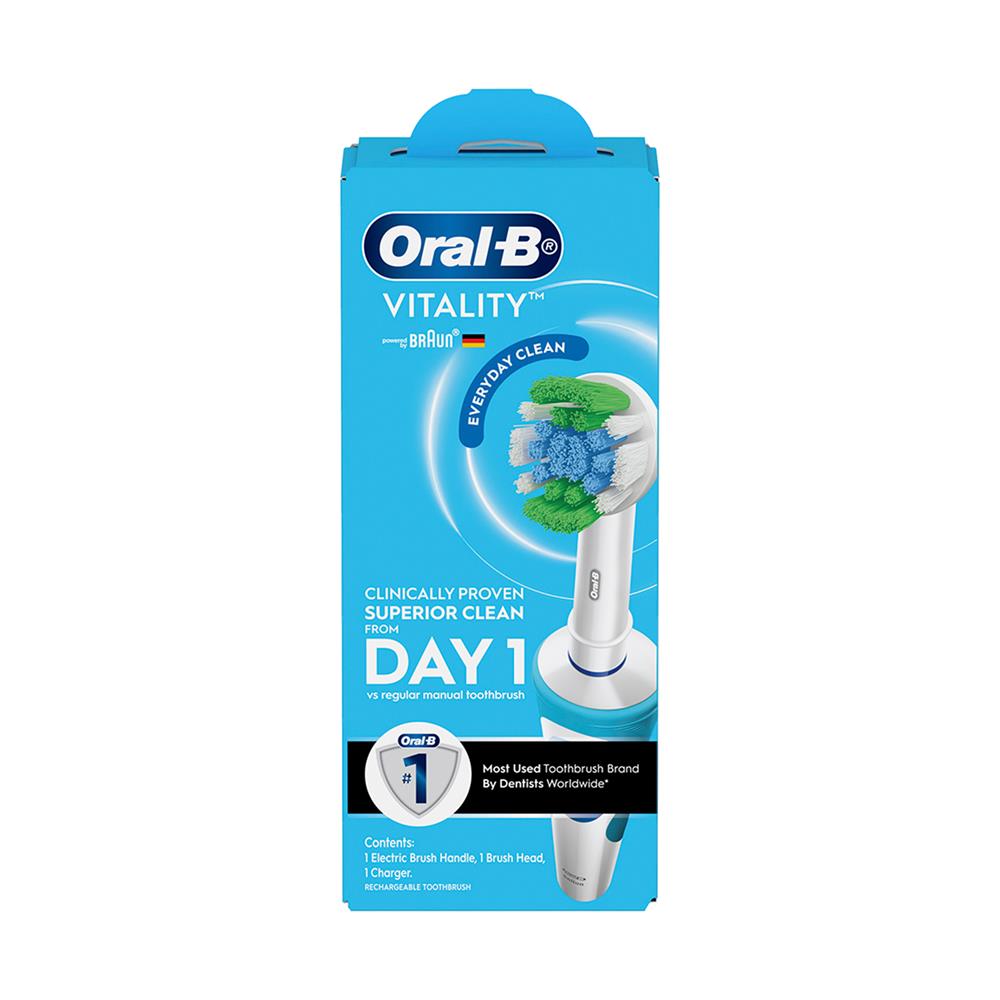 แปรงสีฟันไฟฟ้า ORAL-B VITALITY EVERYDAY CLEAN 4987176205674 สีฟ้า
