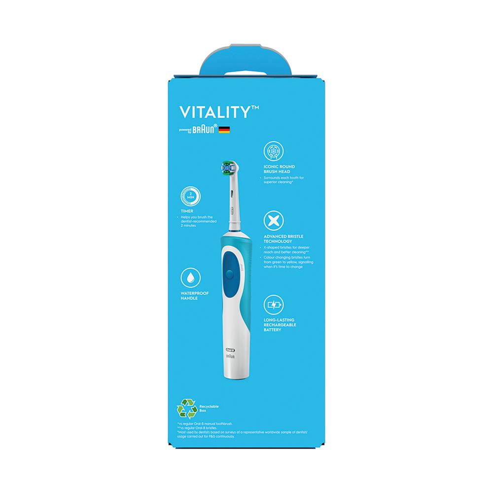 แปรงสีฟันไฟฟ้า ORAL-B VITALITY EVERYDAY CLEAN 4987176205674 สีฟ้า