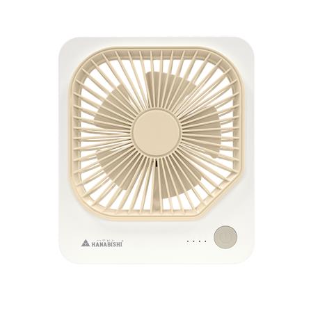 พัดลมพกพา 4 นิ้ว HANABISHI HFU-02 สีขาว_0
