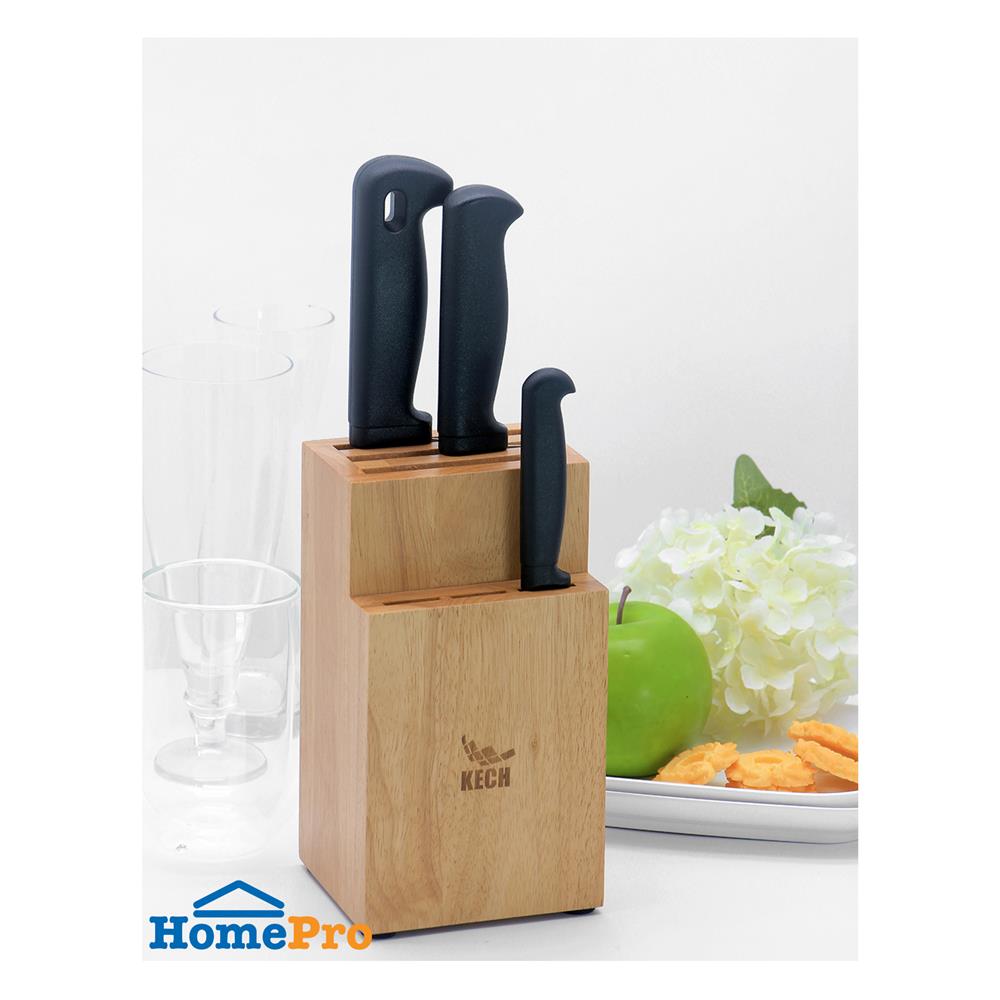 ชุดกล่องเก็บมีดพร้อมมีด 4 ชิ้น KECH SET B