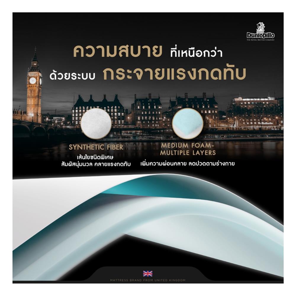 ที่นอน 6 ฟุต DUNLOPILLO ORIENT (พร้อมหมอนหนุน 2 ใบ)