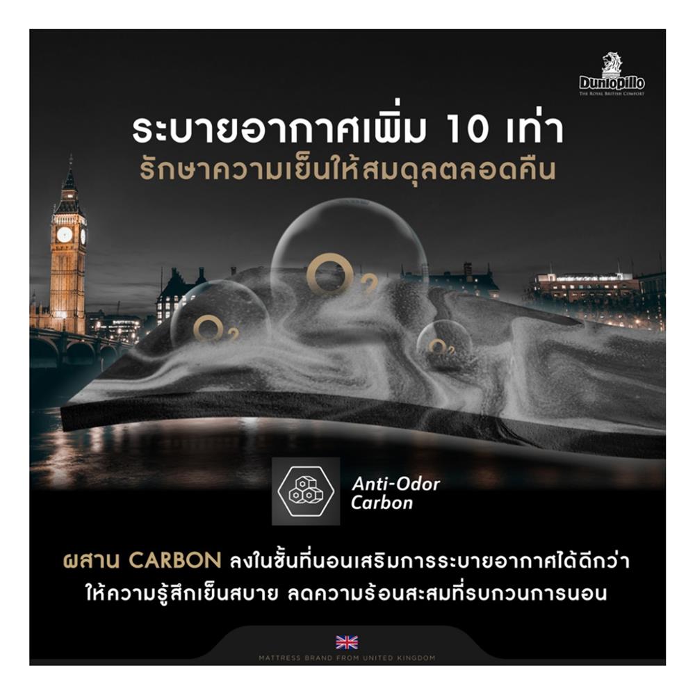 ที่นอน 6 ฟุต DUNLOPILLO ORIENT (พร้อมหมอนหนุน 2 ใบ)