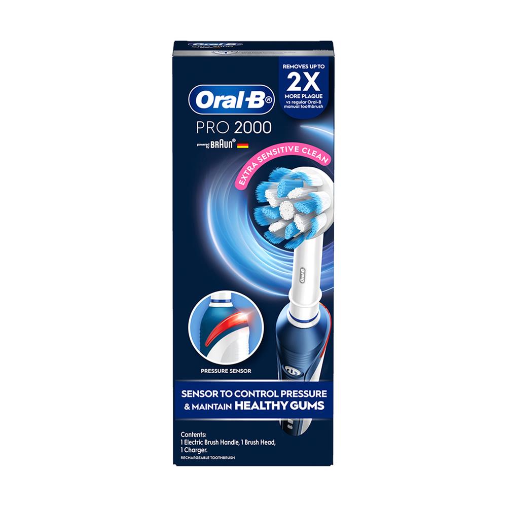 แปรงสีฟันไฟฟ้า ORAL-B PRO 2000 4210201185581 สีน้ำเงิน