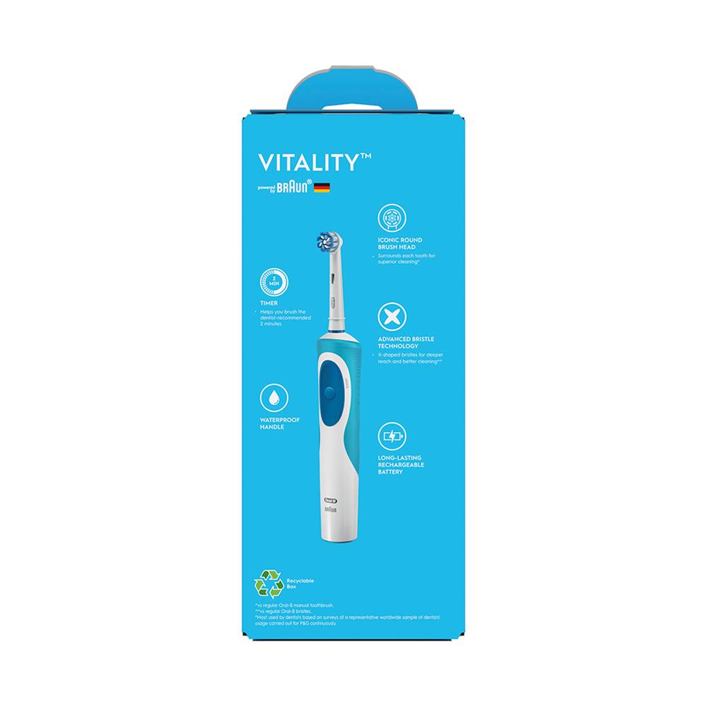แปรงสีฟันไฟฟ้า ORAL-B VITALITY EXTRA SENSITIVE CLEAN 4987176205681 สีฟ้า