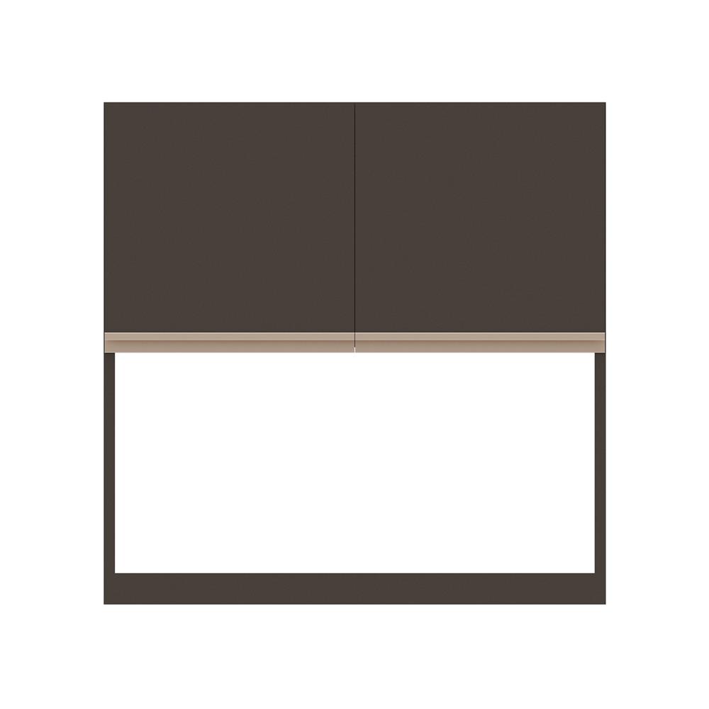 ตู้แขวนคว่ำจานเรียบ JUPITER JUVENTAS 80x80 ซม. สีน้ำตาล