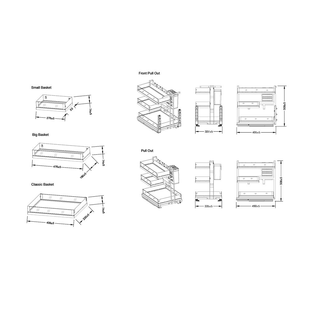 ตะแกรงอเนกประสงค์ HAFELE STARKE 495.35.156