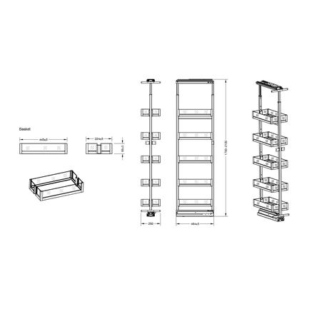 ชุดตู้สูงบานดึง HAFELE STARKE 495.35.353_2