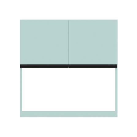 ตู้แขวนคว่ำจานเรียบ JUPITER JUVENTAS 80x80 ซม. สีเขียว_0