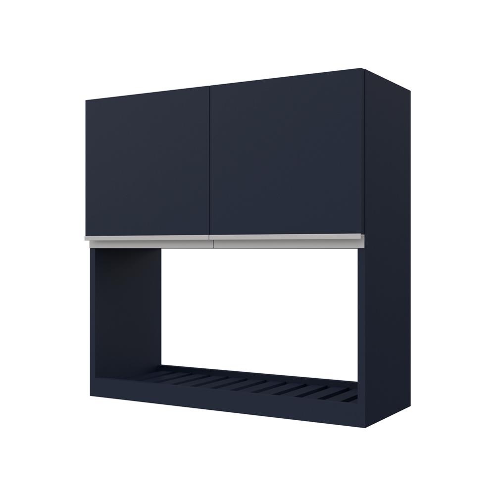 ตู้แขวนคว่ำจานเรียบ JUPITER JUVENTAS 80x80 ซม. สีน้ำเงิน