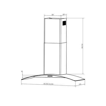เตาฝัง+เครื่องดูดควัน LINEA GD73 2G + LDD 90.2 BK_3
