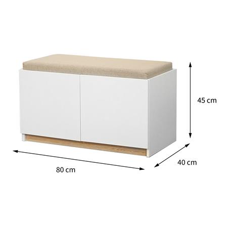 ตู้วางรองเท้า FURDINI MOBILLE 80 ซม. สีขาว/ออทตาวา_11