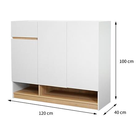 ตู้วางรองเท้า FURDINI MOBILLE 120 ซม. สีขาว/ออทตาวา_7