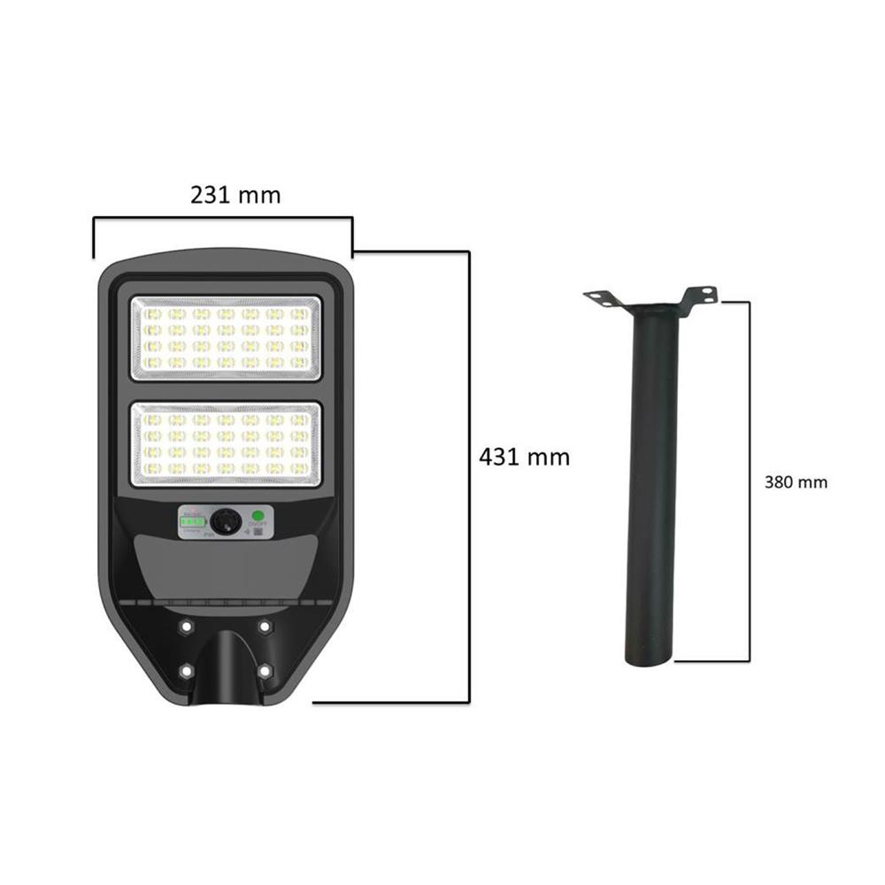 ไฟถนน SOLAR SYLVANIA STAR1 40 วัตต์ DAYLIGHT สีดำ