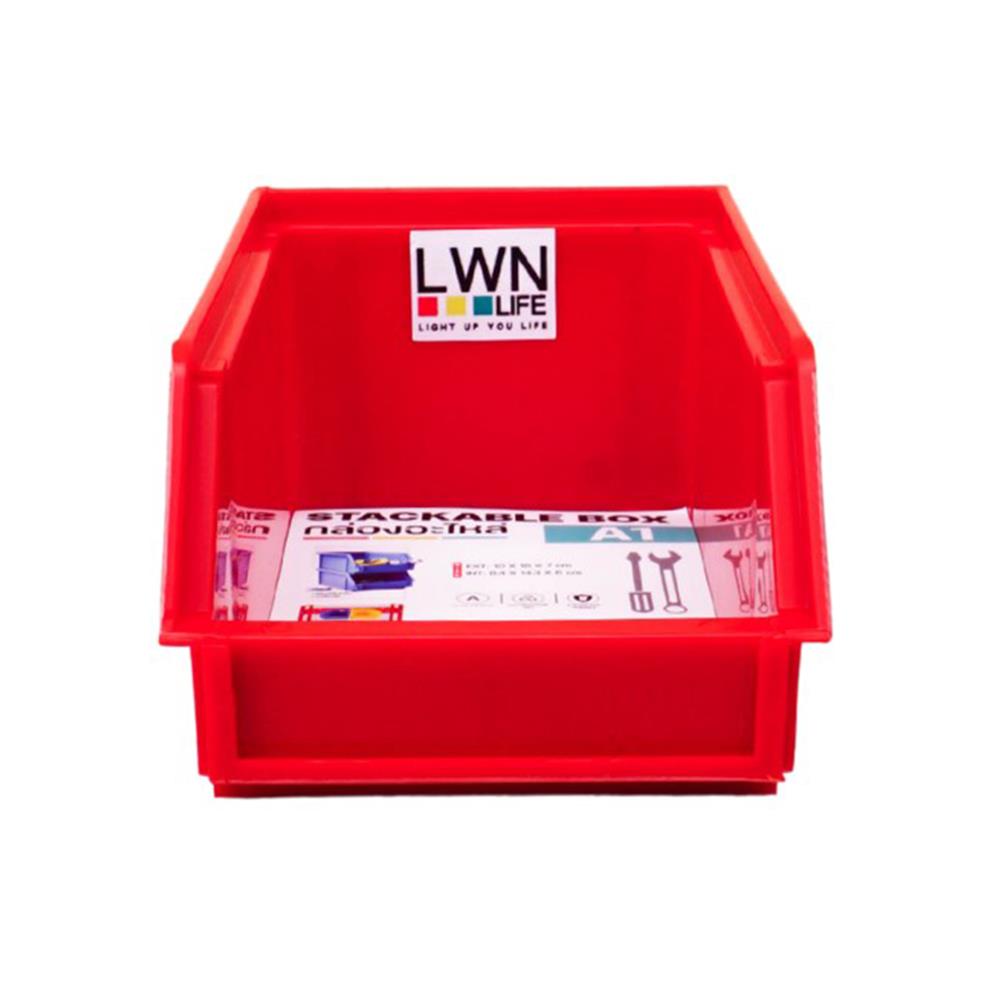 กล่องเครื่องมือใส่อะไหล่ LWNLIFE HEAVY DUTY A1 6 นิ้ว สีแดง