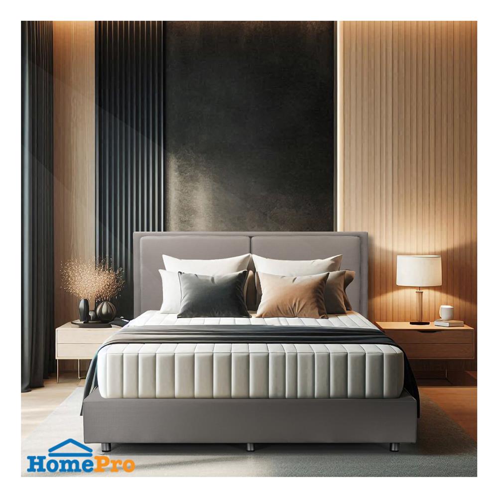 ฐานรองหัวเตียง 6 ฟุต SLUMBERLAND HAWTORNA สี GREY