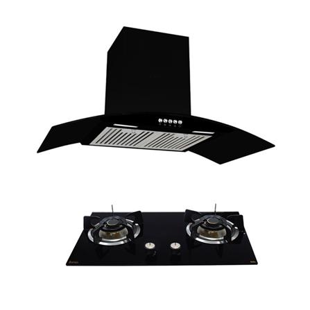 เตาฝัง+เครื่องดูดควัน AXIA FLO72-2G+HERO KNIGHT 90_0