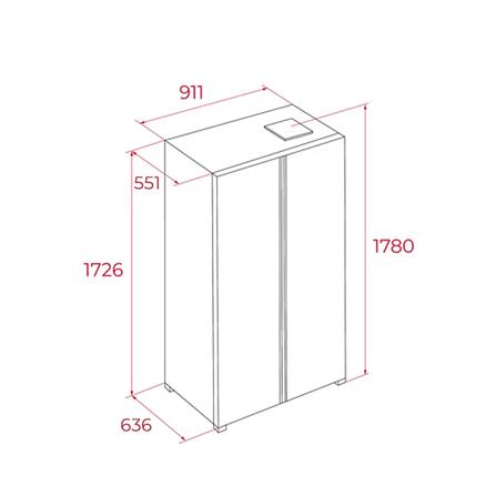 ตู้เย็น SIDE BY SIDE TEKA RLF74914 GBK 17.8 คิว สีดำ_5