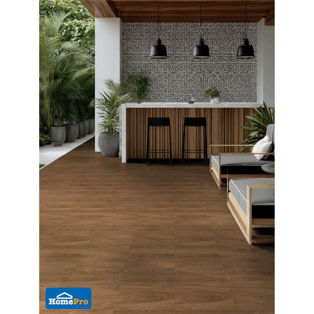 กระเบื้องพื้น 16x16 นิ้ว SOSUCO ไม้ระพี น้ำตาล PM 0.96 ตร.ม.