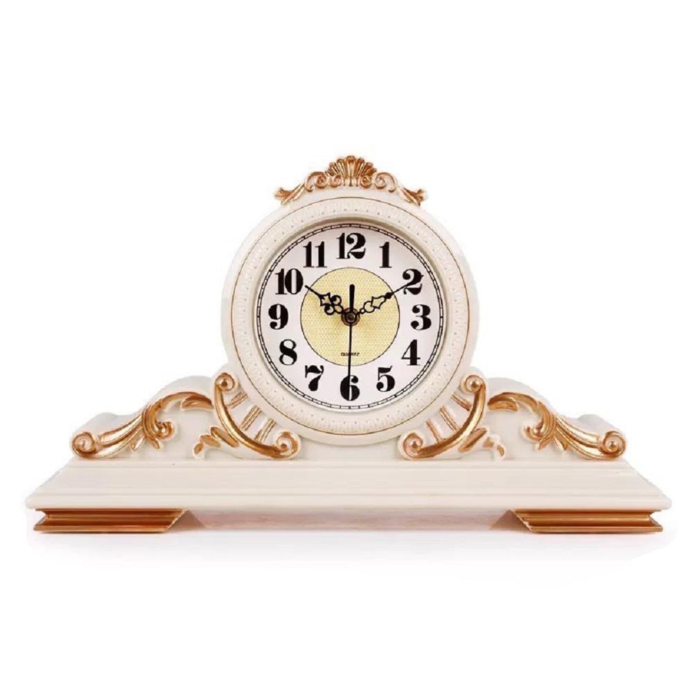 นาฬิกาตั้งโต๊ะ INTERY CT027C009_07 17.72X10.63 นิ้ว สีขาว/ทอง_1