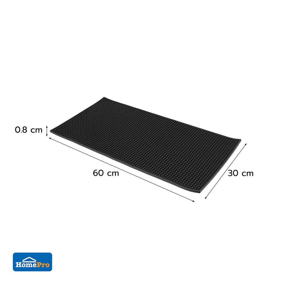 แผ่นรองกันลื่น PVC KECH COFF 30X60 ซม. สีดำ