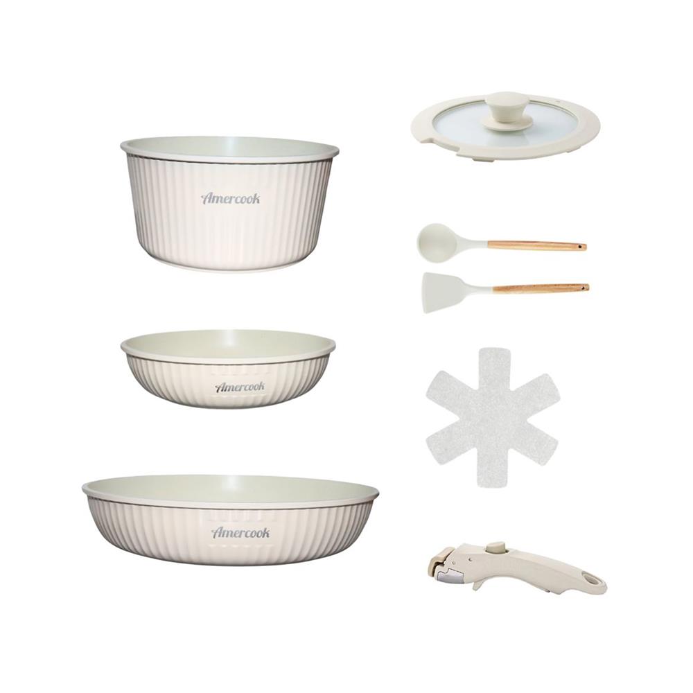 ชุดเครื่องครัว AMERCOOK EASY CLIP PRO IH (แพ็ก 9 ชิ้น)