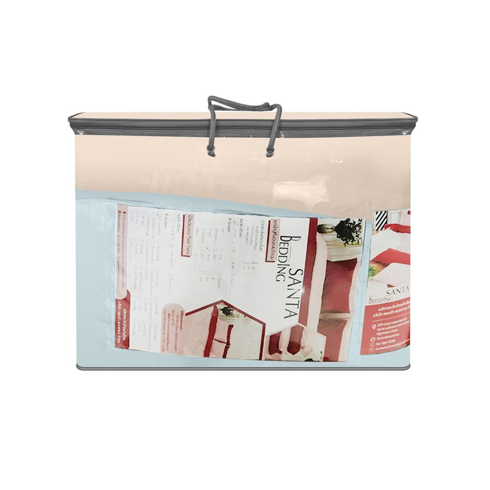 ชุดผ้าปูที่นอน 3.5 ฟุต (ชุด 4 ชิ้น) SANTA BEDDING สี CREAM/LIGHT BLUE