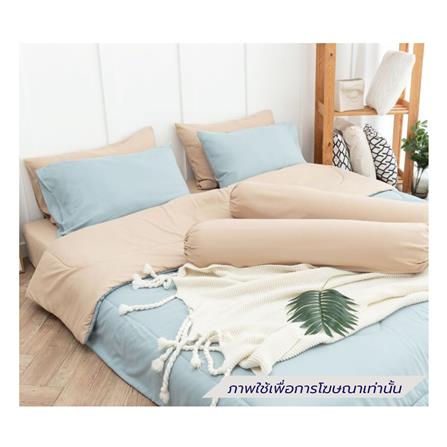 ชุดผ้าปูที่นอน 3.5 ฟุต (ชุด 4 ชิ้น) SANTA BEDDING สี CREAM/LIGHT BLUE_0