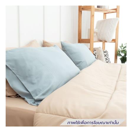 ชุดผ้าปูที่นอน 6 ฟุต (ชุด 6 ชิ้น) SANTA BEDDING สี CREAM/LIGHT BLUE_1