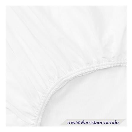 ชุดผ้าปูที่นอน 6 ฟุต (ชุด 6 ชิ้น) SANTA BEDDING สี CREAM/LIGHT BLUE_2