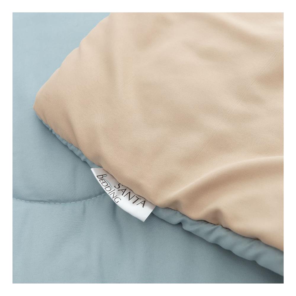 ชุดผ้าปูที่นอน 3.5 ฟุต (ชุด 4 ชิ้น) SANTA BEDDING สี LIGHT BLUE/CREAM