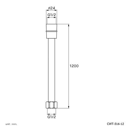 สายฝักบัว PVC PRIME CWT-516-12 120 ซม._1