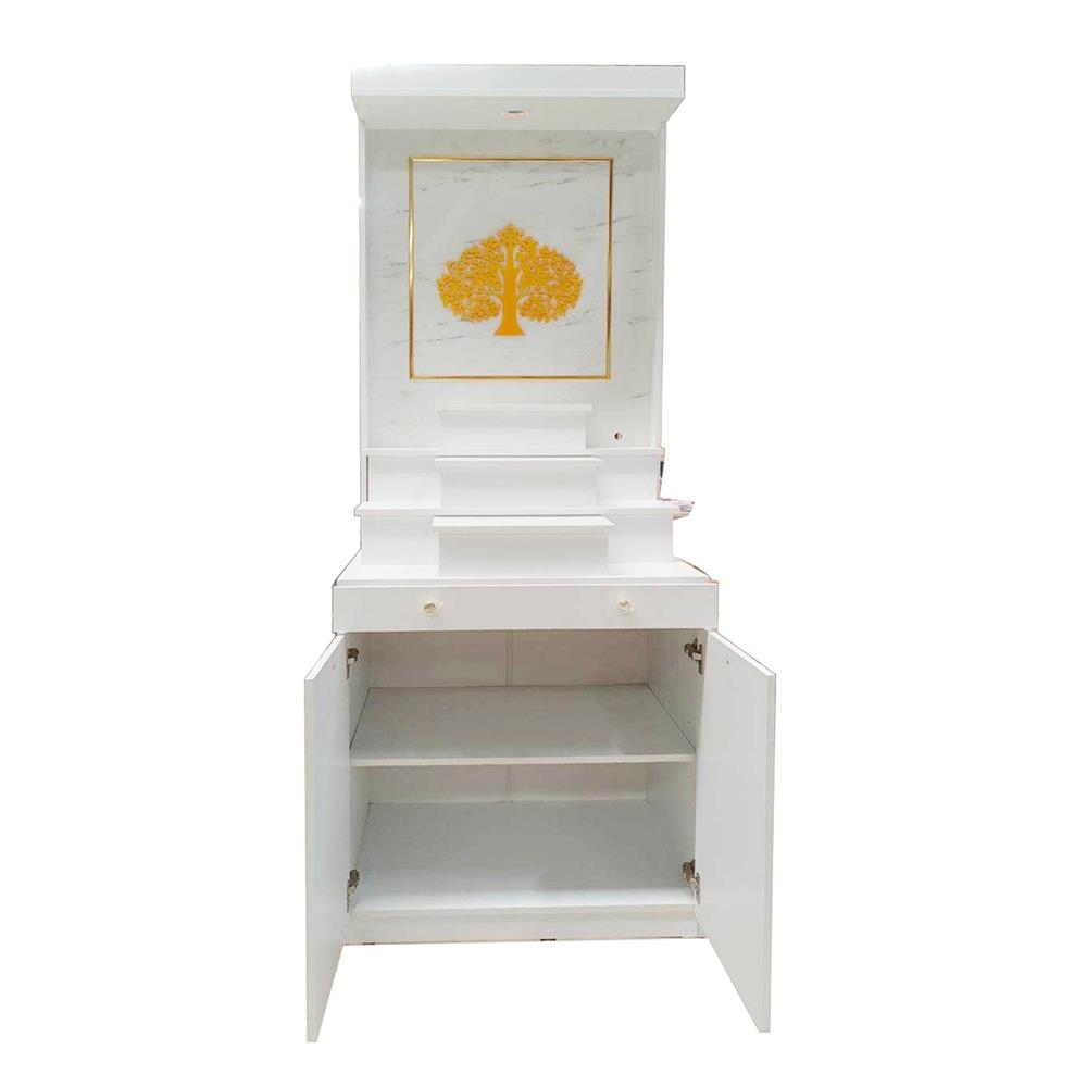 ตู้พระ FURDINI รุ่นมั่งมี 80 ซม. สีขาว/ลายหิน