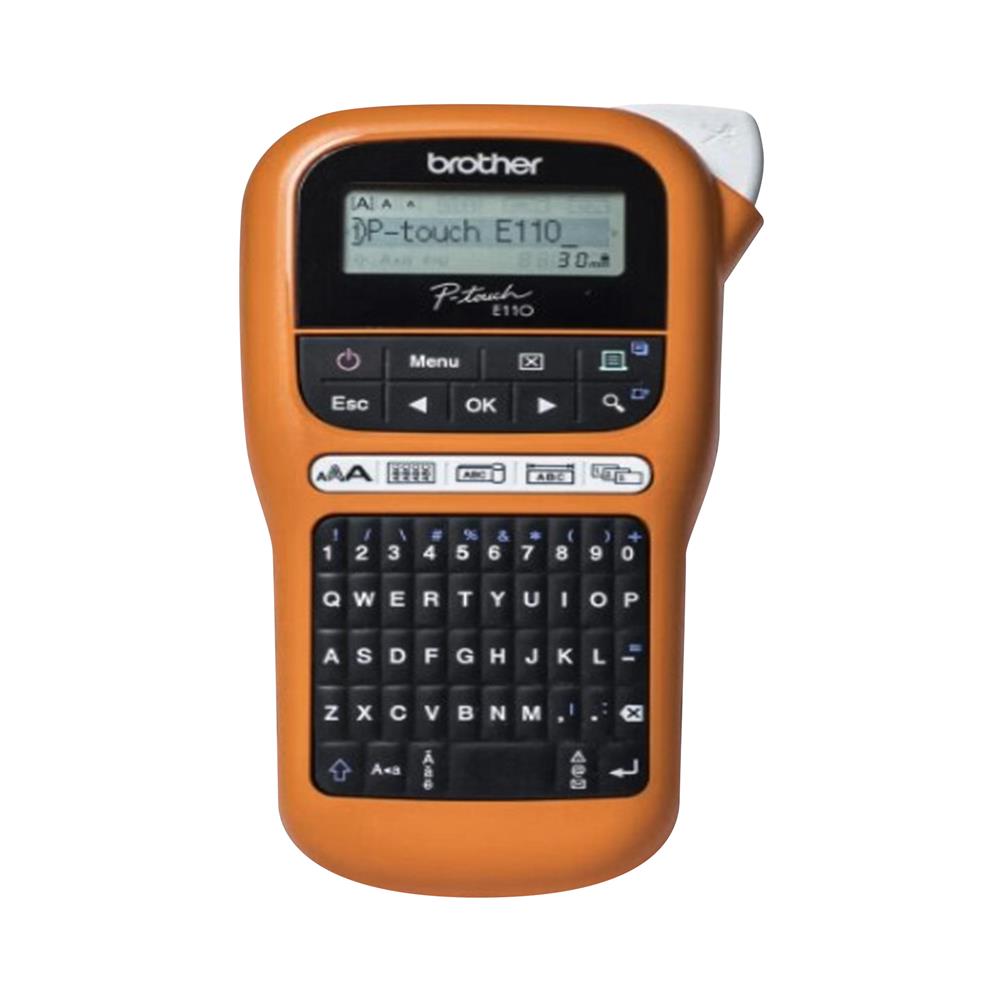 เครื่องพิมพ์ฉลากสำหรับงานไฟฟ้า BROTHER PT-E110VP สีส้ม