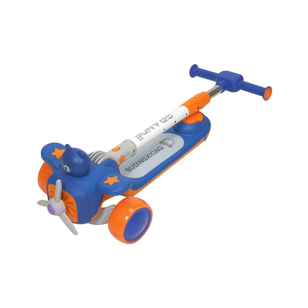 สกู๊ตเตอร์น้องหมี GRANDE JSC688-1 สีน้ำเงิน