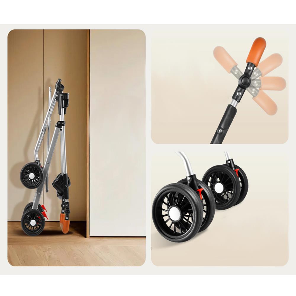 รถเข็นสัตว์เลี้ยง DPETT สีดำ